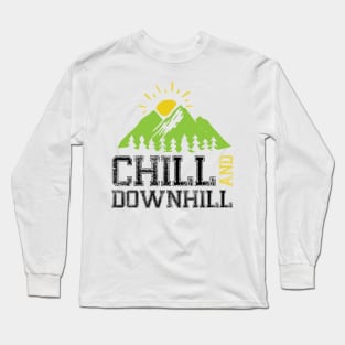 Chill And Downhill Long Sleeve T-Shirt